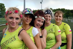 Uczestnicy plenerowego biegu