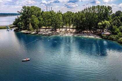 Kąpielisko leśne z lotu ptaka