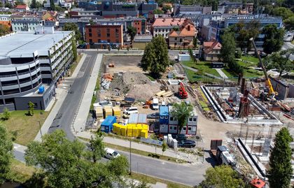 Budowa bloku mieszkalnego i lokali usługowych w centrum Rybnika przy ulicy Hallera 