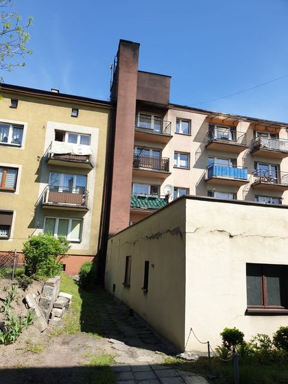 Komin kotłowni przy ul Hetmańskiej przed modernizacją