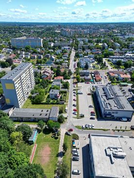 Widok na ul. Orzepowicką z lotu ptaka