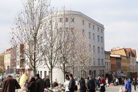 Wielkanocne ozdoby na rynku i rybnickich placach