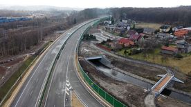 Dwupasmowa Droga Regionalna z lotu ptaka