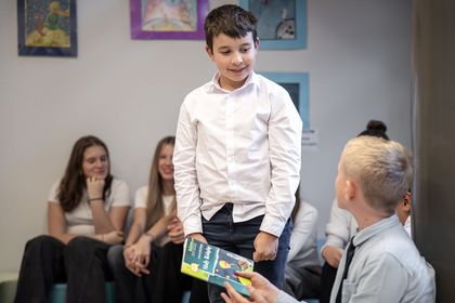 Uroczystości z okazji otwarcia nowej biblioteki „W krainie Małego Księcia” otwarta w Szkole Podstawowej nr 34 w Rybniku