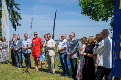 Uczestnicy konferencji prasowej ws. Festiwalu Górnej Odry