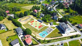 Zdjęcie z lotu ptaka strefy rekreacji w Boguszowicach Starych
