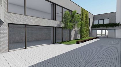 Wizualizacja budynku nowej sali gimnastycznej przy II LO