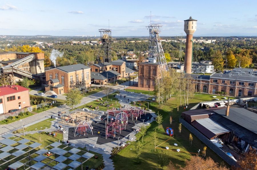 Zabytkowa Koplania Ignacy z lotu ptaka