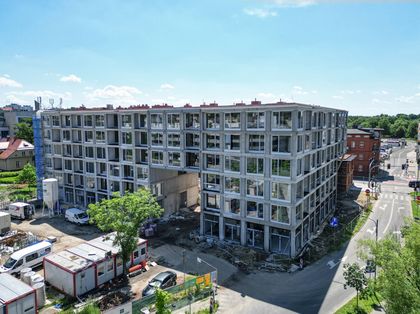 Prace na budowie pierwszej inwestycji rybnickiego Towarzystwa Budownictwa Społecznego przy ul. Hallera 