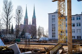 Plac budowy sali gimnastycznej przy II LO