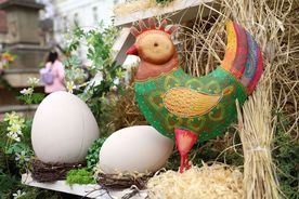 Wielkanocne ozdoby na rynku i rybnickich placach