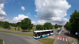 Prezentacja rybnickiego autobusu hybrydowego w Rybniku