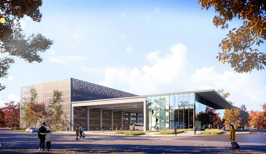 Wizualizacja centrum przesiadkowego