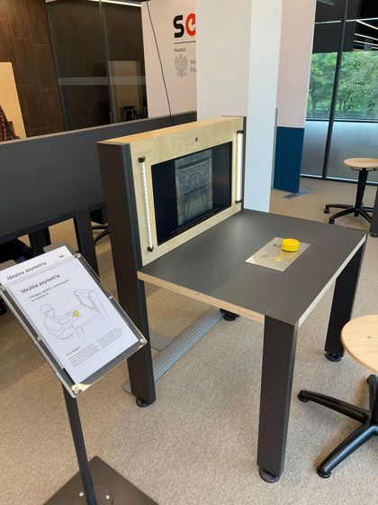 Instalacja do przeprowadzenia eksperymentu z zakresu idealnej asymetrii. 