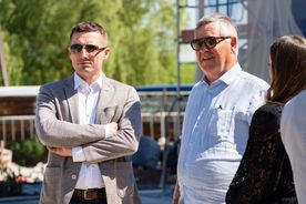 Prezydent Rybnika w towrzystwie inwestora