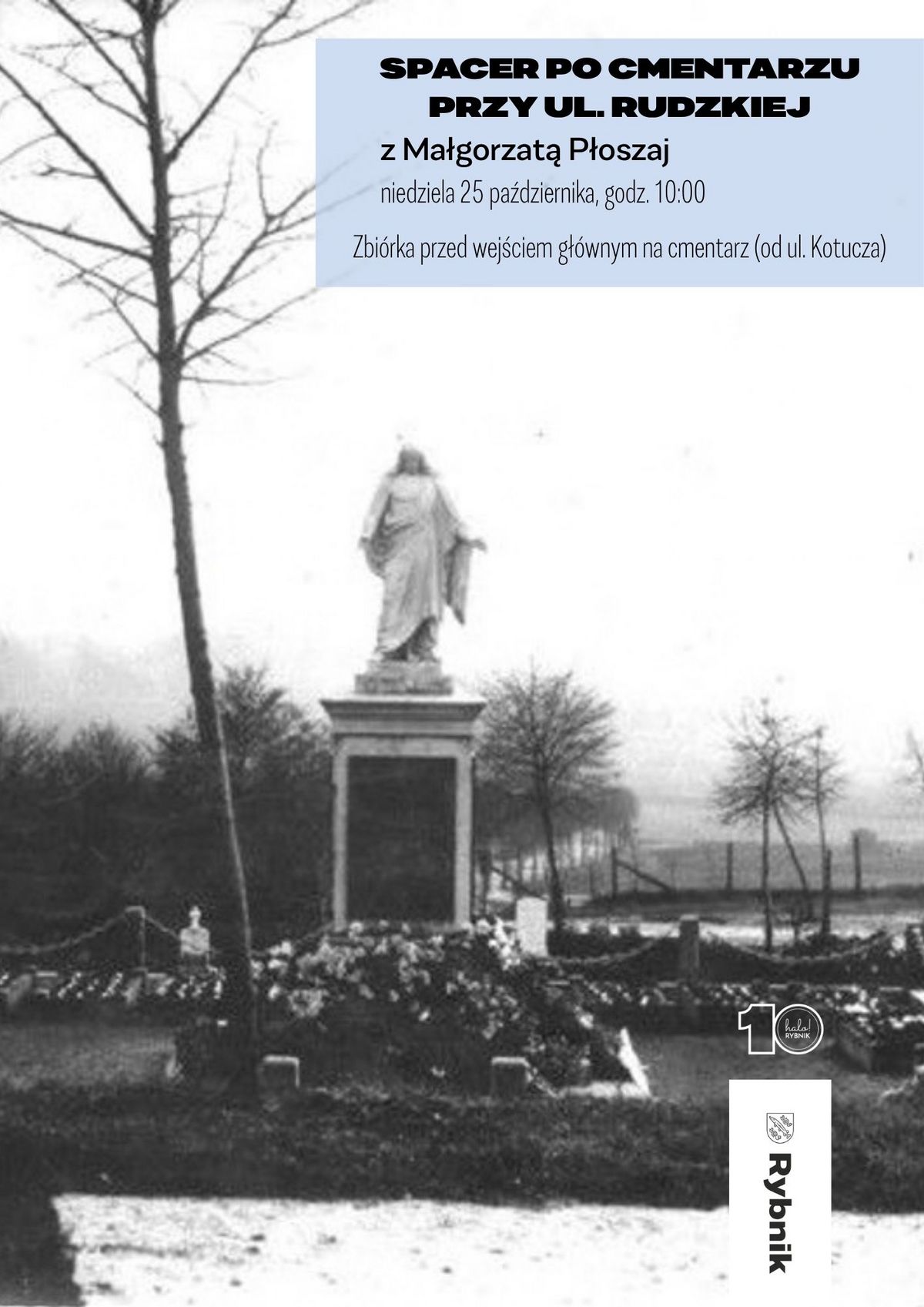 Spacer z Małgorzatą Płoszaj po cmentarzu przy ul. Rudzkiej