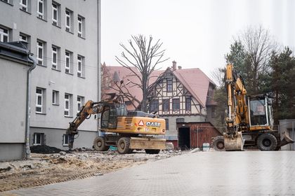 Teren budowy parkingu