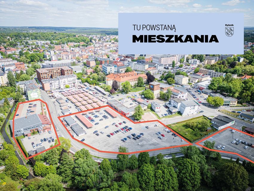 Wizualizacja miejsca w ktorych powstaną budynki