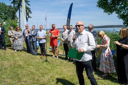 Uczestnicy konferencji prasowej ws. Festiwalu Górnej Odry