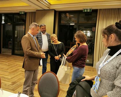 Zdjęcie przedstawia delegację szkół branżowych z Ukrainy.