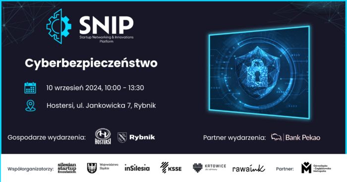 Grafika promująca wydarzenie SNIP - Startups Networking & Innovations Platform