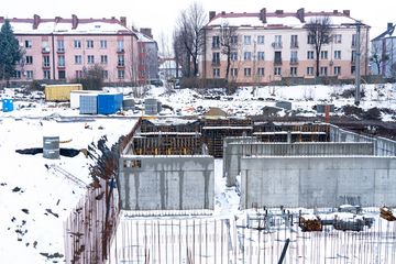 Teren budowy hospicjum stacjonarnego w Rybniku