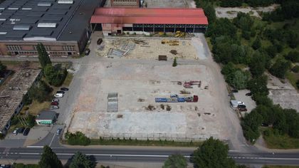 Tereny po Rybnickiej Fabryce Maszyn RYFAMA z lotu ptaka