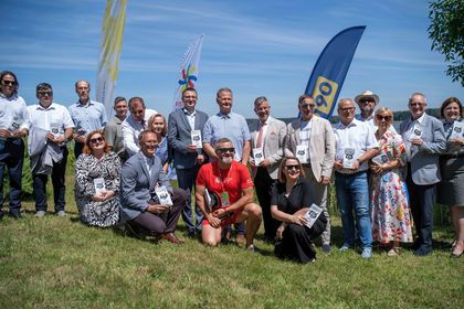 Uczestnicy konferencji prasowej ws. Festiwalu Górnej Odry