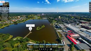 Rybnik z lotu ptaka - panorama miasta