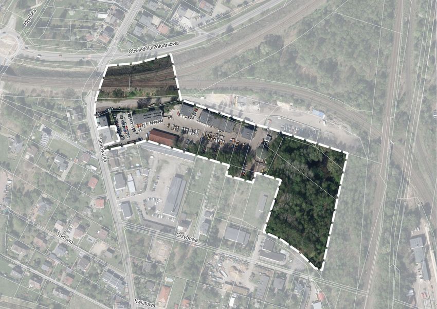 mapa PLANU MIEJSCOWEGO PRZY UL. JANKOWICKIEJ