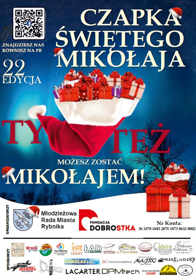 Plakat akcji Czapka Świętego Mikołaja