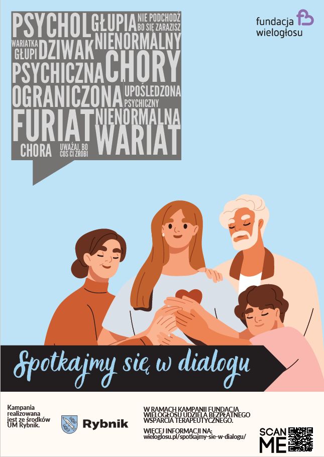 Plakat kampanii Spotkajmy się w dialogu 