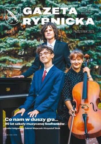Okładka bieżącego numeru Gazety Rybnickiej - uczniowie szkoły muzycznej