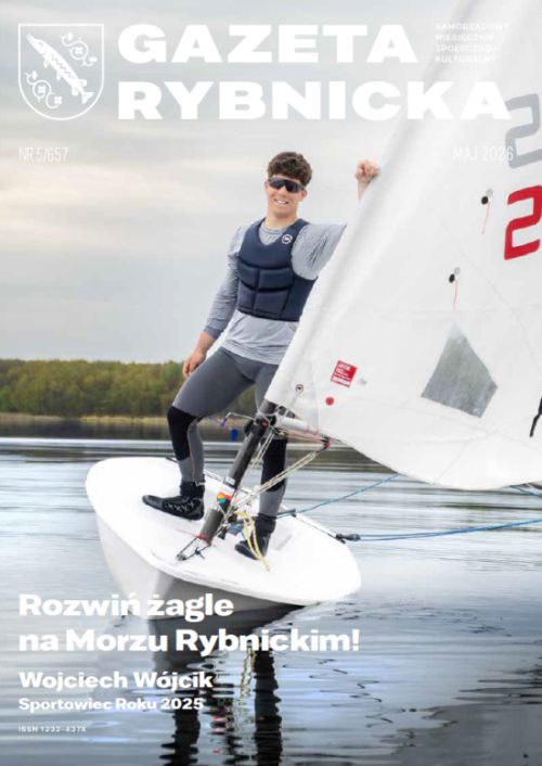 Okładka bieżącego numeru Gazety Rybnickiej - żeglarz Wojciech Wójcik